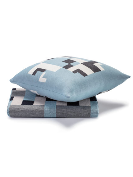Blanket and cushion / set Cross & Folk