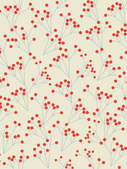 Wallpaper Berries red
