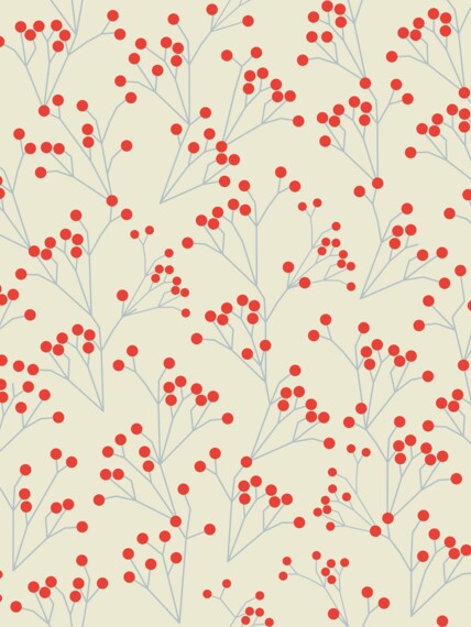 Wallpaper Berries red