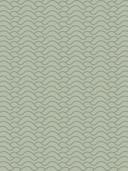 Sample of wallpaper Waves green