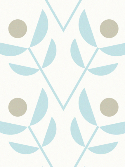 Sample of wallpaper Park blue