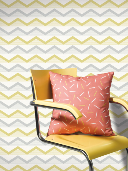 Sample of wallpaper Hills yellow