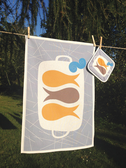 Tea towel Umami Fish