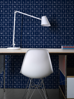 Wallpaper Glyphs blue