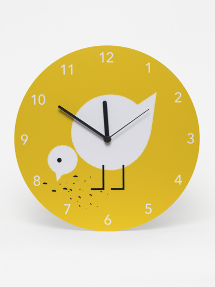 Clock Juli yellow