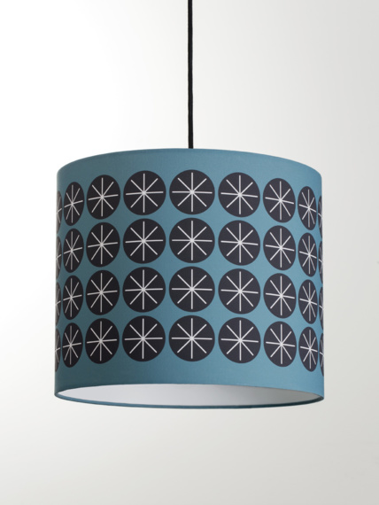 Lampshade Stars blue