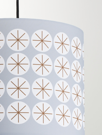 Lampshade Stars grey