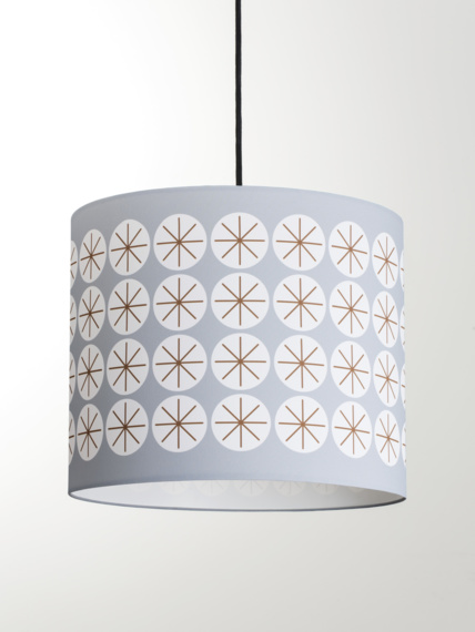 Lampshade Stars grey