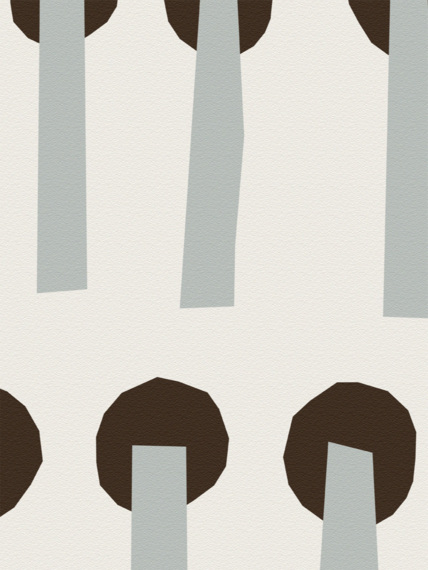 Sticks grey mural wallpaper