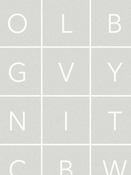 Wallpaper 1 m Glyphs grey