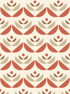 Wallpaper 1 m Cookies red