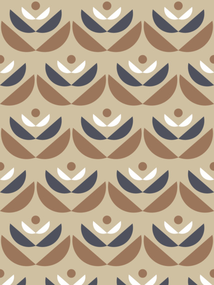 Wallpaper 1 m Cookies brown