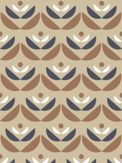 Wallpaper 1 m Cookies brown