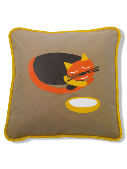Miau beige cushion